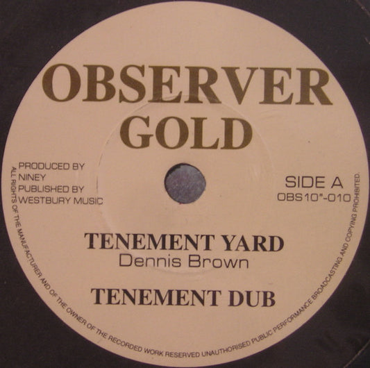 Dennis Brown – Tenement Yard / Open The Gates 10"