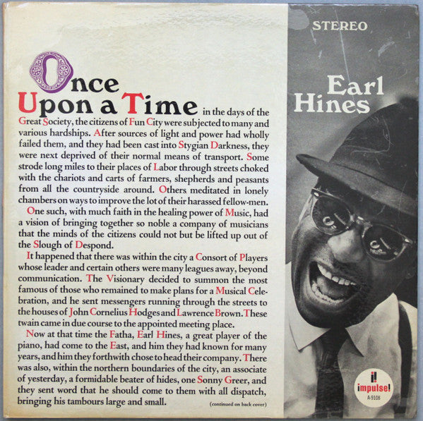 Earl Hines - Once Upon A Time LP