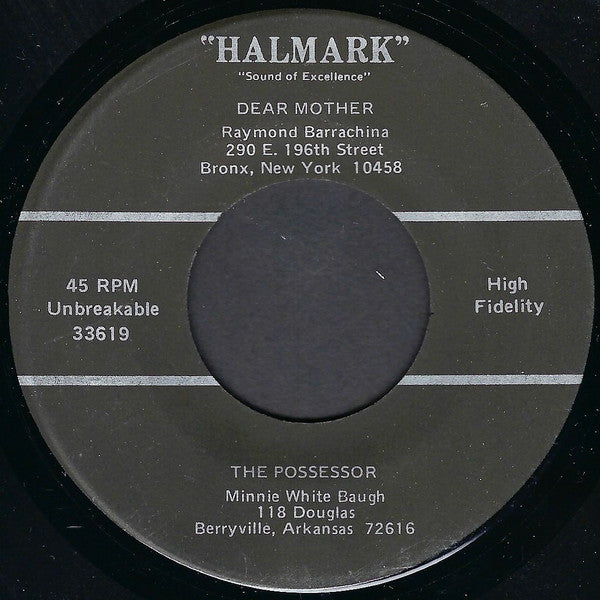 Unknown Artist – Dear Mother / The Possessor / Daddy's Gone For Good / Unhappy Ends 7"