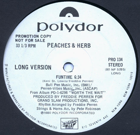 Peaches & Herb - Funtime 12"