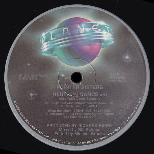 Pointer Sisters - Neutron Dance 12"