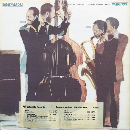 Heath Bros. – In Motion (Promo) LP