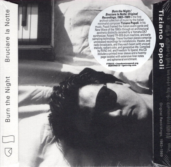 Tiziano Popoli - Burn the Night / Bruciare la Notte: Original Recordings, 1983-1989