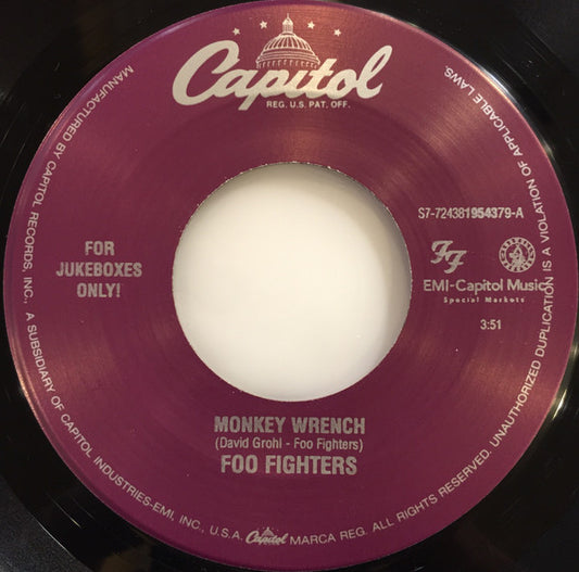 Foo Fighters - Monkey Wrench / The Colour And The Shape 7"