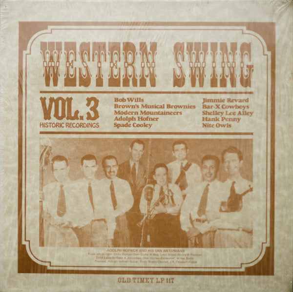 Various Artists – Western Swing Vol. 3 (Historic Recordings) LP