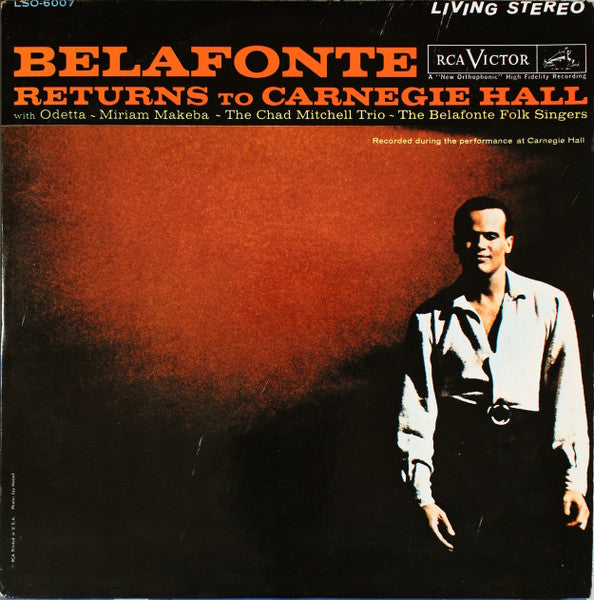 Harry Belafonte - Returns To Carnegie Hall 2LP