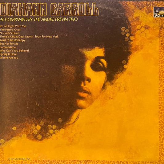 Diahann Carroll Accompanied By André Previn And His Orchestra – Diahann Carroll LP
