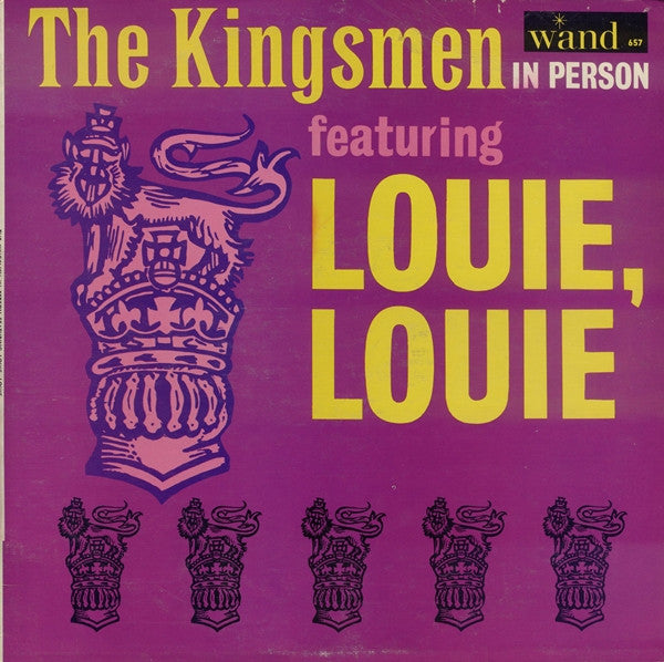 The Kingsmen – The Kingsmen In Person Featuring Louie, Louie LP
