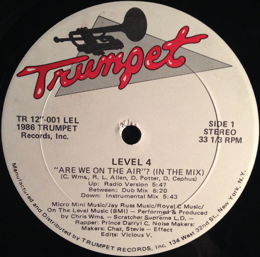 Level 4 – Are We On The Air? (In The Mix) 12"