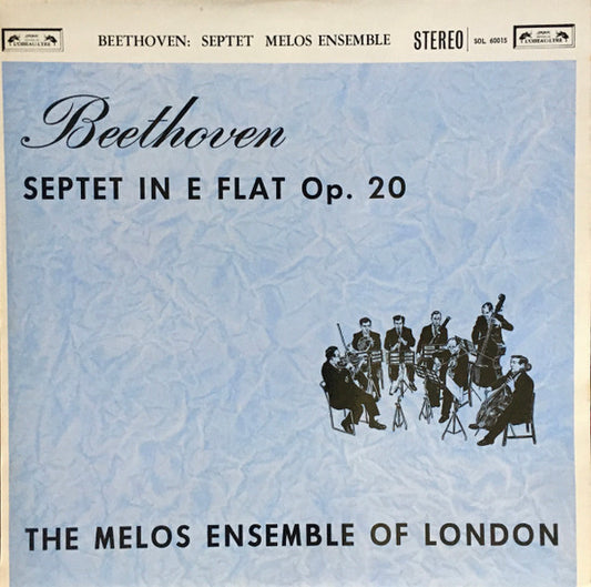 Beethoven, The Melos Ensemble Of London – Septet In E Flat Op. 20 LP