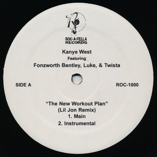 Kanye West Featuring Fonzworth Bentley, Luke , & Twista – The New Workout Plan (Lil Jon Remix) 12"