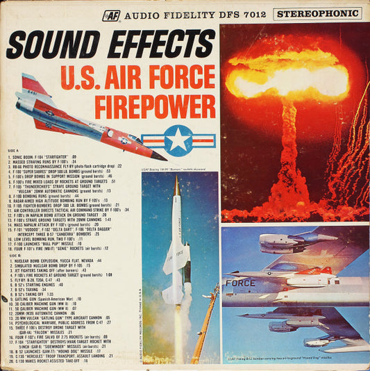 No Artist – Sound Effects: U.S. Air Force Firepower LP