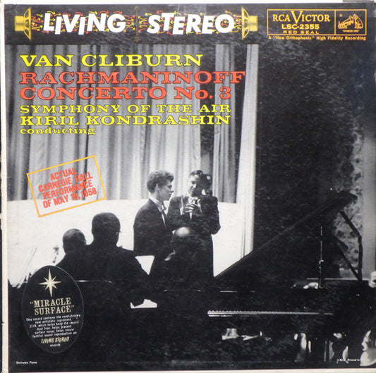 Rachmaninoff / Van Cliburn - Symphony Of The Air / Concerto No. 3 LP