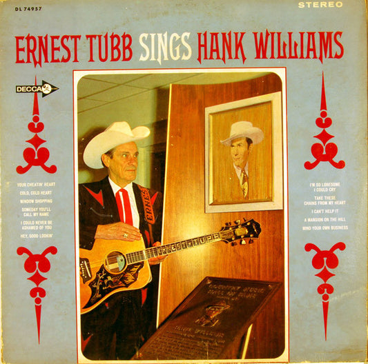 Ernest Tubb – Ernest Tubb Sings Hank Williams LP