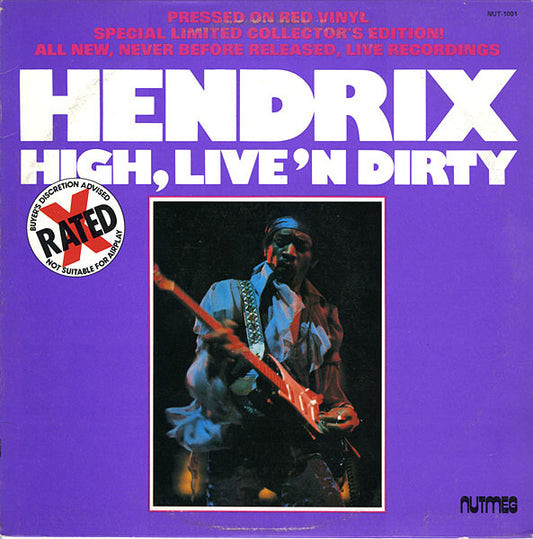 Jimi Hendrix - High, Live, & Dirty (Red vinyl) LP