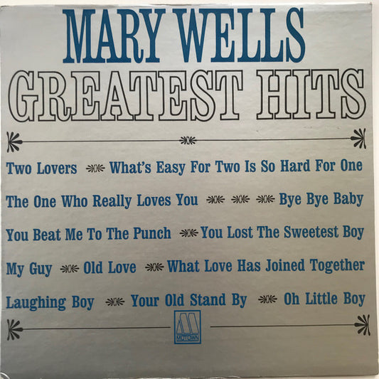 Mary Wells - Greatest Hits (Mono) LP