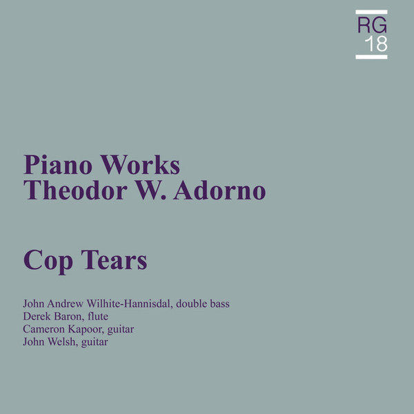 Cop Tears – Theodor Adorno: Piano Works LP