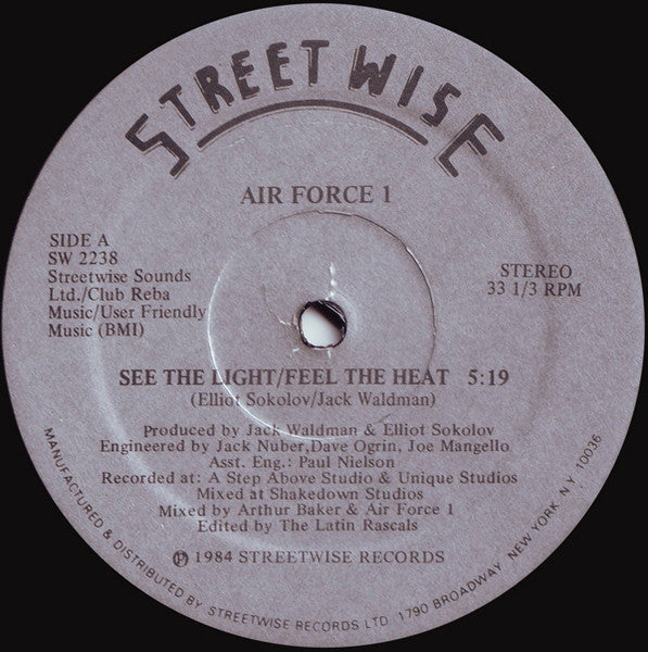 Air Force 1 – See The Light / Feel The Heat 12"