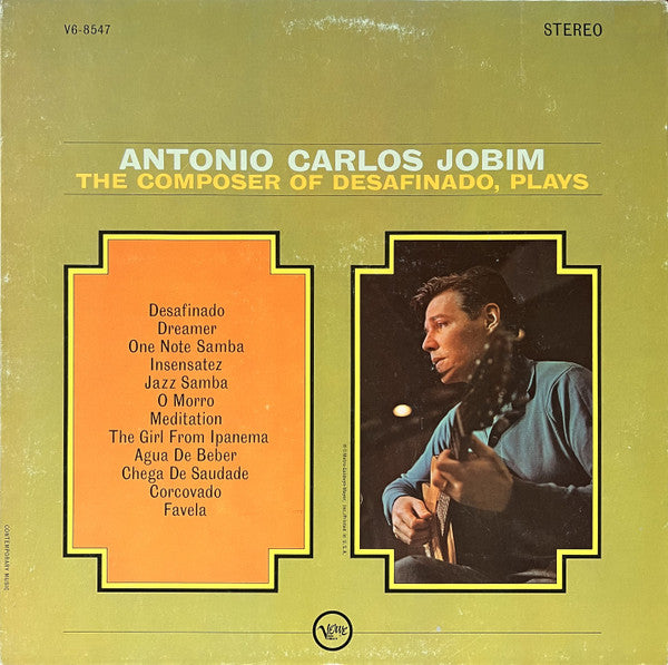 Antonio Carlos Jobim – The Composer Of Desafinado, Plays LP