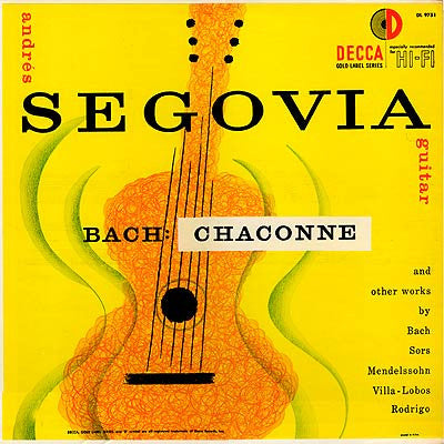 Segovia, Bach – Guitar LP