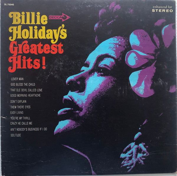 Billie Holiday – Billie Holiday's Greatest Hits! LP