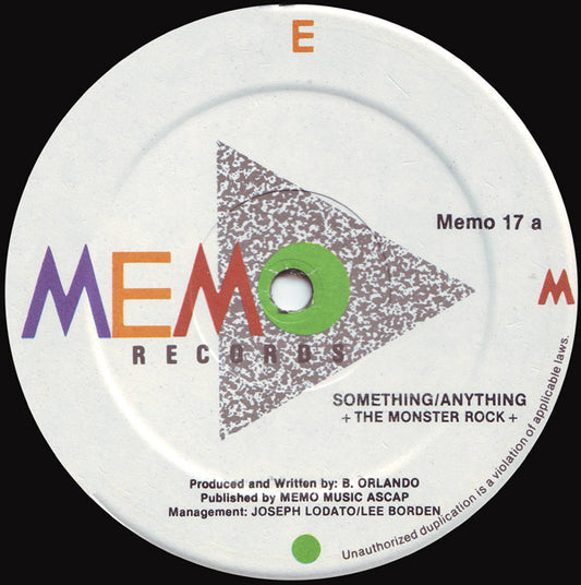 Something/Anything - The Monster Rock 12"