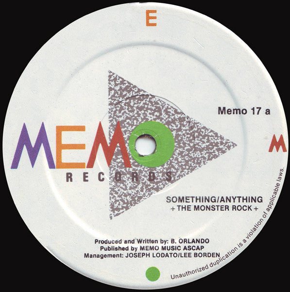 Something/Anything – The Monster Rock 12"