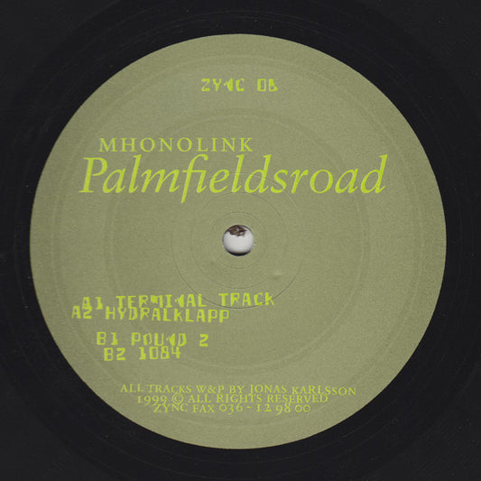 Mhonolink - Palmfieldsroad 12"