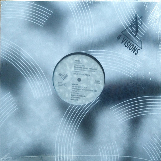 Various – V4 Visions Label Sampler (Teal Transparent) 12"