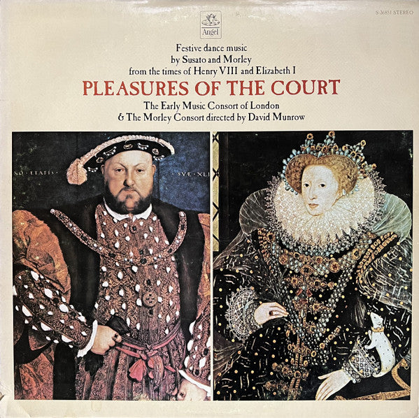 The Early Music Consort of London - Pleasures Of The Court LP