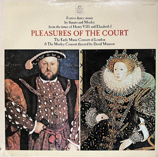 The Early Music Consort of London - Pleasures Of The Court LP