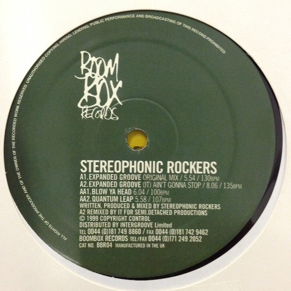 Stereophonic Rockers – Expanded Groove 12"