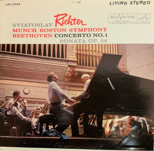 Sviatoslav Richter, Munch, Boston Symphony, Beethoven – Concerto No. 1 / Sonata Op. 54 LP