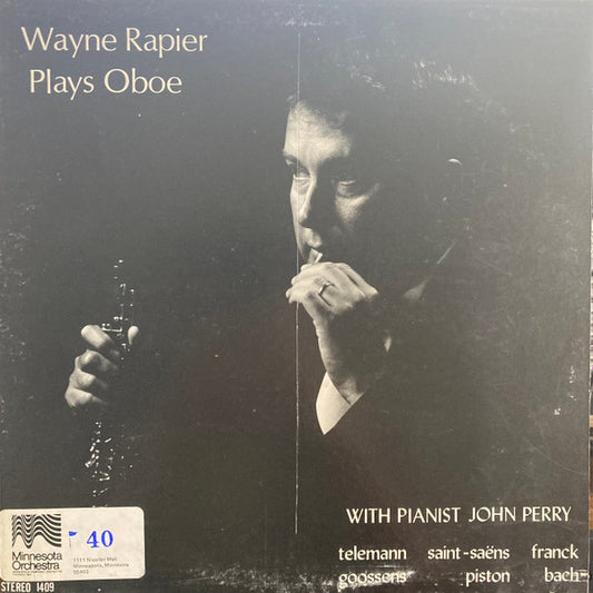 Wayne Rapier - Plays Oboe LP