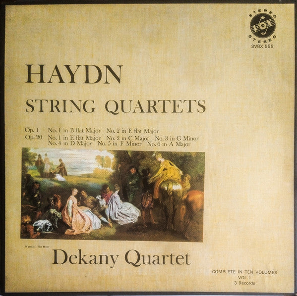 Haydn, Dekány Quartet – String Quartets, Vol. I 3LP Boxset