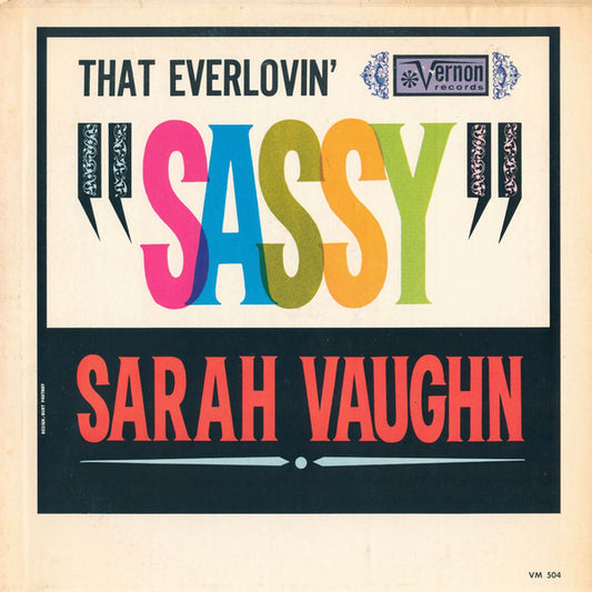 Sarah Vaughn – That Everlovin' "Sassy" LP