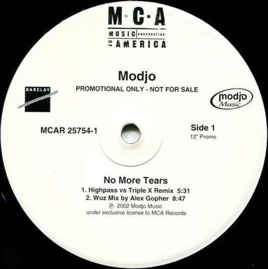 Modjo – No More Tears (Promo) 12"