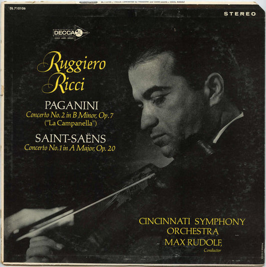 Paganini / Ruggiero Ricci - Concerto No. 2 in B Minor, Op. 7 LP
