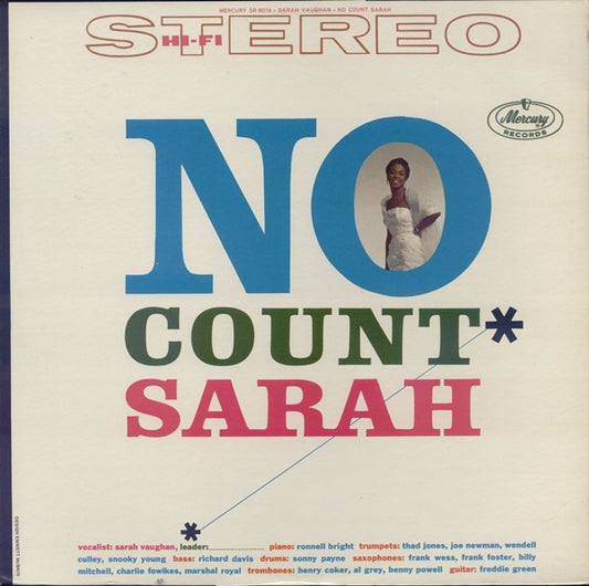 Sarah Vaughan – No Count Sarah LP