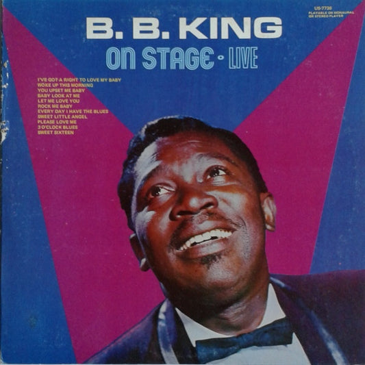 B.B. King - On Stage - Live LP