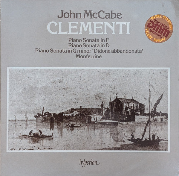 Clementi, John McCabe – Piano Sonata In F / Piano Sonata In D / Piano Sonata In G Minor 'Didone Abbandonata' / Monferrine LP