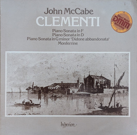 Clementi, John McCabe – Piano Sonata In F / Piano Sonata In D / Piano Sonata In G Minor 'Didone Abbandonata' / Monferrine LP