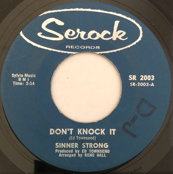 Sinner Strong – Don't Knock It 7"