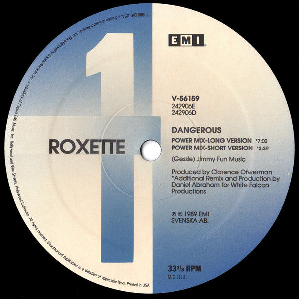 Roxette – Dangerous 12"