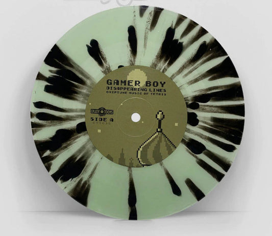 Gamer Boy – Disappearing Lines: Chiptune Music Of Tetris (Screen Green/Black Splatter) 7"