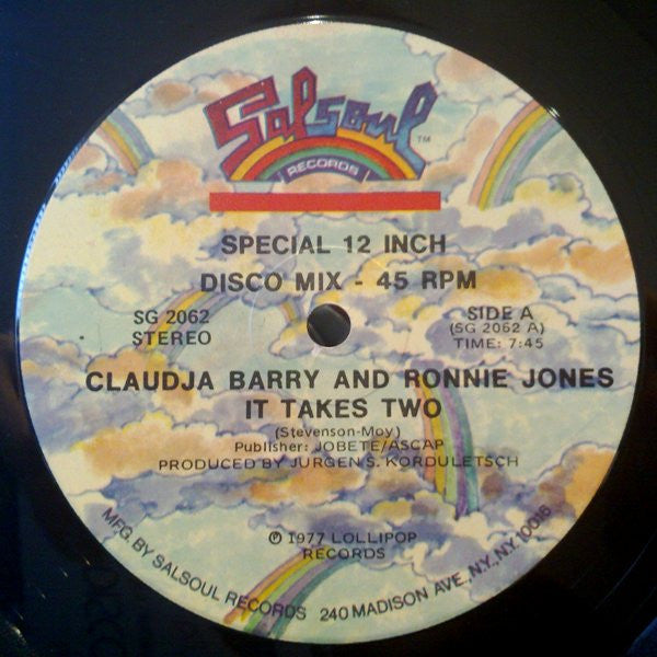 Claudja Barry, Ronnie Jones – It Takes Two / Dance, Dance, Dance (Misprint) 12"