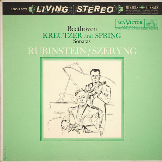 Beethoven / Rubinstein / Szeryng – Kreutzer And Spring Sonatas LP