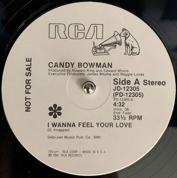 Candy Bowman – I Wanna Feel Your Love (Promo) 12"