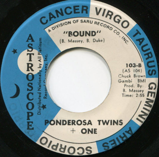 Ponderosa Twins + One - Bound / I Remember You 7"
