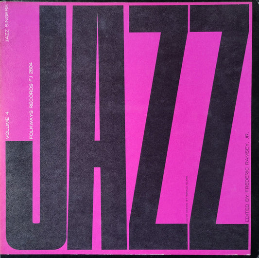 Various – Jazz Volume 4: Jazz Singers LPd